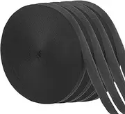 uxcell Tree Tie Strap-4 RollS 591 Feet x 1 Inch Garden Staking Straps,Plant Supports Tree Tie Staking,Tree Support Straps Apply to Outdoor/Garden/Plant/Staking/Guying(Black)