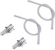 2x Milk Tubes Hoses L=36cm(14.2in） compatible for Jura Coffee Machines frothing nozzles +2x Jura HP3 milk Hose Connectors（72249）