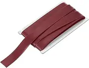 uxcell Double Fold Bias Tape for Sewing 1 Inch x 12 Yards Satin Pre-fold Continuous Binding Tape for Seaming Quilting Hemming Binding DIY Crafts, Wine Red