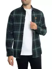 Superdry Men's Cotton Lumberjack Shirt, Green