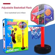 Kids Basketball Set Height- Adjustable Sports Hoop Goal Backboard Ball Games US
