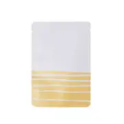 100/500 Smell Proof White Orange Print Open Fill Heat Sealable Mylar Foil Bags