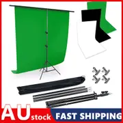 2X3M Backdrop Stand Kit Studio Black White Green Screen Photo Background+4 Clips