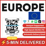 [eSIM] EUROPE esim e sim card travel sim card tarjeta esim dato Unlimited E.U.