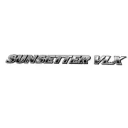 Malibu Boat Emblem Decal Sticker 5939403 | Sunsetter VLX 27 1/2 x 2 Inch