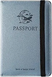 [Generic] Passport Book and Card Holder - PU Leather Travel Wallet Card Holder | Blocking Document Organizer Case for ID, Cash, Cards, Tickets