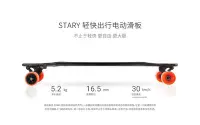 在飛比找Yahoo!奇摩拍賣優惠-【翼世界】STARY Board 電動滑板 四輪輕薄 極限 