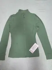 Lululemon NWT Define Jacket Nulu size 10 Desert Green