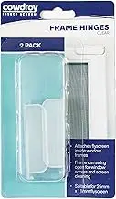 Cowdroy Flyscreen Frame Hinges, Clear (Pack of 2)