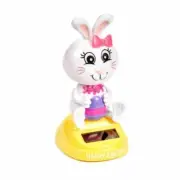 New CUTE Girl Bunny Rabbit solar dancer Spring Summer HAPPY EASTER Bobble Head