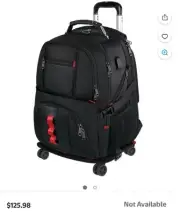 YOREPEK Rolling Backpack with Wheels, Backpack on Wheels for Adults with USB