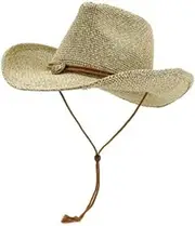 [YUUSONSM] Sunhat Sun Hats, Straw Cowboy Hat Sun Hat Unisex Multi-Color Outdoor Beach Pool Camping
