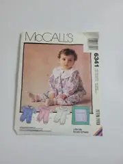 McCALL’S 6341 Sewing Pattern Infant Jumpsuit Romper Pattern All Sizes Uncut