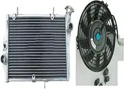 Radiator +7"FAN 1997-2003 CBR1100XX Compatible With Blackbird Fuel Injected SC35 1998 1999 2000 2001 2002