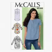 Henley Chic: Misses' Tops in Sizes E5 (14-22)