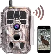 48MP 1296P Bluetooth WIFI Trail Camera Waterproof No Glow Wildlife Hunting Cam