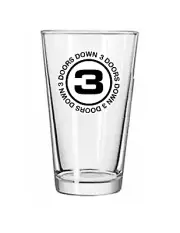 3 Doors Down - Rock and Roll - 16 oz Pint Beer Glass Barware Seltzer Cocktail