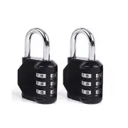Padlock,2 Pack Combination Lock 3 Digit Padlock for Gym,Outdoor&School Locker...