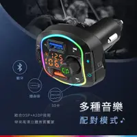 在飛比找PChome24h購物優惠-Songwin 36W藍牙免持車用播放器/雙USB車充-手機