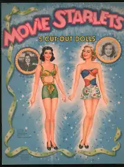 GAIL RUSSELL OLGA SAN JUAN + 3 Paper Dolls Whitman #960 - 1946 UNCUT & MINT RARE