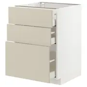 METOD / MAXIMERA base cabinet with 3 drawers