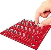 Nut And Bolt Thread Checker,Bolt Measuring Tool Thread Gauge | Screw Size And Thread Gauge, Aluminum Alloy Bolt Sizer For Adults, Professionals, Hobbyists, Metric Thread
