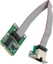 10/100/1000Mbps Mini PCIe Network Controller Card, Gigabit Ethernet Card with Widely Compatible for Win/Linux/OS X Laptop