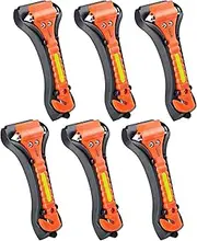 Luxtude Car Window Breaker, Glass Breaker, Window Breaker Seatbelt Cutter, Auto Car Escape Tool, 2-in-1 Emergency Glass Hammer, Window Punch Seatbelt Cutter, Life Rescue Tools Kit, 6 Packs