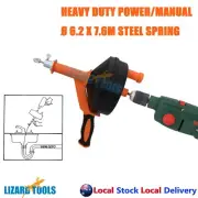 Power Manual Drain Auger Snake Cleaner Plumbing Sink Pipe Unblocker Plunger