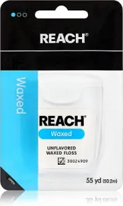 Waxed Dental Floss 55-Yard Roll Unflavored Shred-Resistant for Teeth & Gums