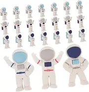 Alipis 48pcs Cute Cartoon Astronaut Erasers Space Themed School Supply Prizes Fun Classroom Rewards Party Favors for Classroom Treasure Boxes