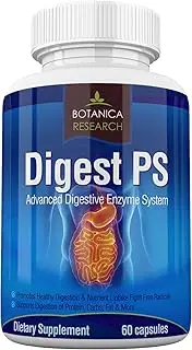 Digest PS: Advanced Digestive Multi Enzymes Support Supplement - Daily Essential Digestion System Cleanse: Bromelain, Lipase, Amylase, Lactase, Protease, Pectinase, Peptidase Vegetarian Capsule Pills