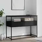 vidaXL Console Table Black 100x40x75 cm Engineered Wood 2BB