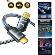 8K HDMI Cable 75FT High Speed Fiber Optic 2.1 HDMI Cord for 8K 4K Gaming TV