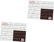 4 Sets Keyboards Piano Decal Stickers Key Label Electronic Sticker Electronic Keyboard Piano Key Note Stickers Electronic Organ Sticker Piano Stickers Replace Child Label Sticker