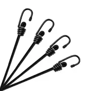 4 Pack 36 Inch Bungee Cord with Hooks Elastic Straps for Outdoor Tent Camping