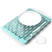 Silicone Zone Karim Non Slip Sink Roll / Drainer in Blue