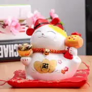 Chinese Lucky Cat Piggy Bank Ceramic Maneki Neko Money Box Home Decor Crafts