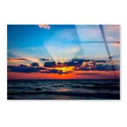 Nice Scene with Sunset Print 100% Australian Made 150 x 100cm (Acrylic)