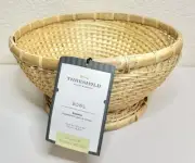 Threshold x Studio McGee Natural Bamboo Hand Woven Bowl Round Basket