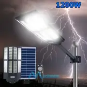 990000000000lm 1200W LED Solar Street Light w/ PIR Sensor for Urban Rural Garden