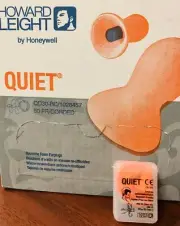 HOWARD LEIGHT QUIET QD30 ORANGE REUSABLE CORDED BELL EAR PLUGS - 26 DB NRR
