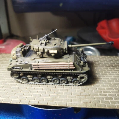 Homemade 1/72 USA Sherman M4A3E8 Medium Tank Painted Finished Model NEW！