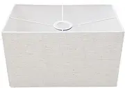 Gadpiparty Durable Cloth Lampshade Light Cover for Table and Ceiling Lamps, Rectangle Lampshade, 13.3x7.8x7.8 Inch, E27, Natural Linen Fabric, Versatile Protection