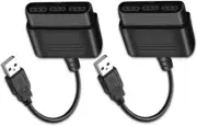 Vienon PS2 Controller to USB Adapter Converter, 2 Pack Compatible with PS1/PS2 C