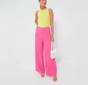 Tuckernuck Pomander place pink pants wide leg high waisted S