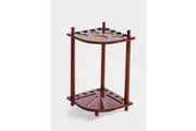 Teak Corner Pool Snooker Billiard Cue Stand Rack Holds 8 Cues