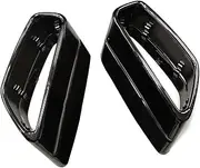 Stainless Steel Car Rear Exhaust Cover Compatible for BMW G30 G31 528 530 525 2018-2021 Muffler Pipe Cover Trim Tail Throat Frame(Black)