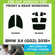 For BMW X4 (G02) 2018+ Full Pre Cut Window Tint Kit Front & Rear Tinting Film