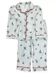 Carters Infant & Toddler Girls Christmas Holiday Mistletoe Pajamas Sleep Set